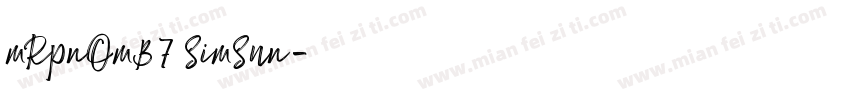 mRpnOmB7 SimSun字体转换
